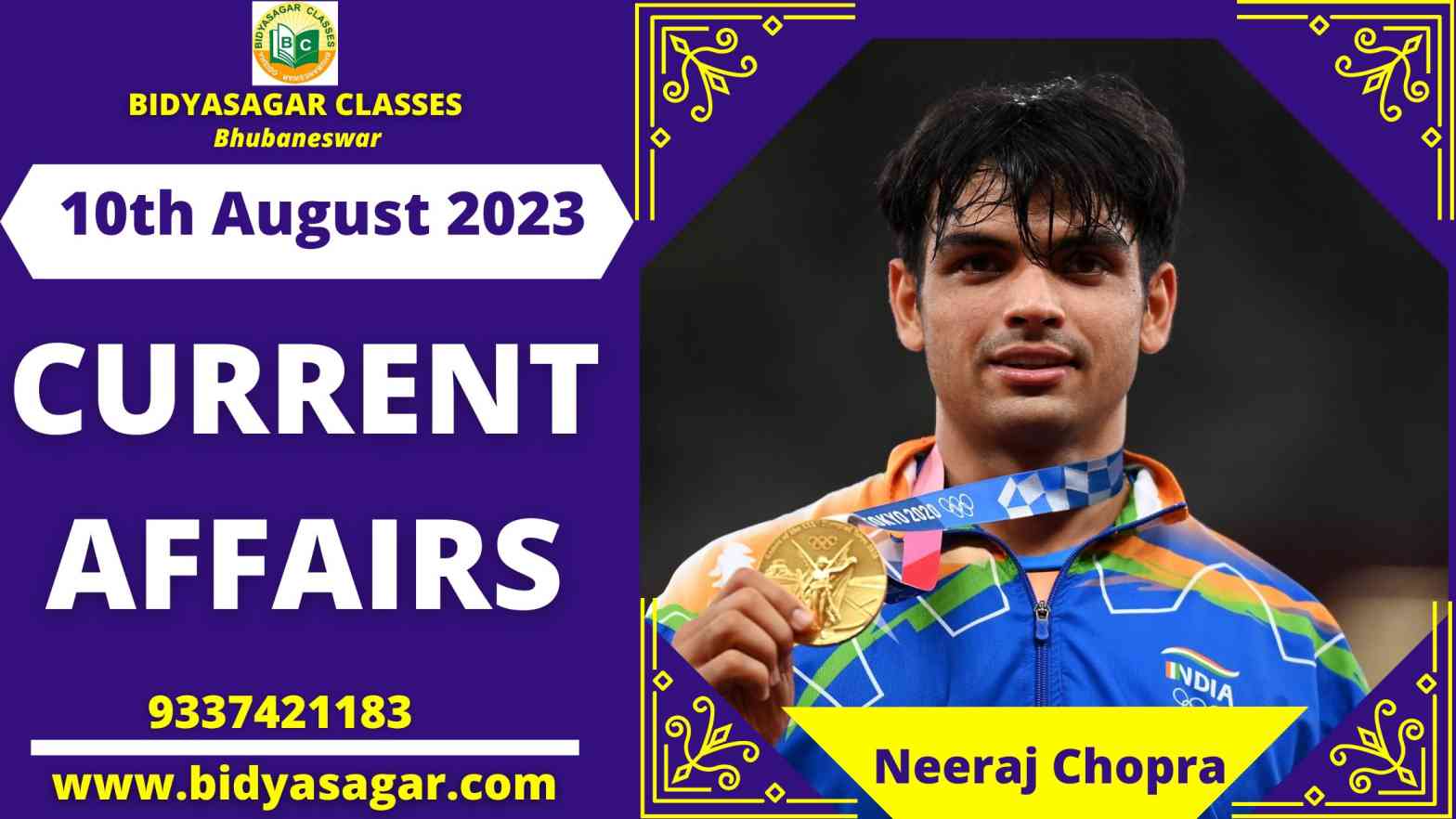 Today's Headlines : 10th August Current Affairs 2023