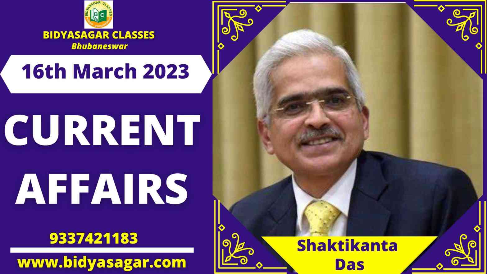 Today's Headlines : 16th March Current Affairs 2023