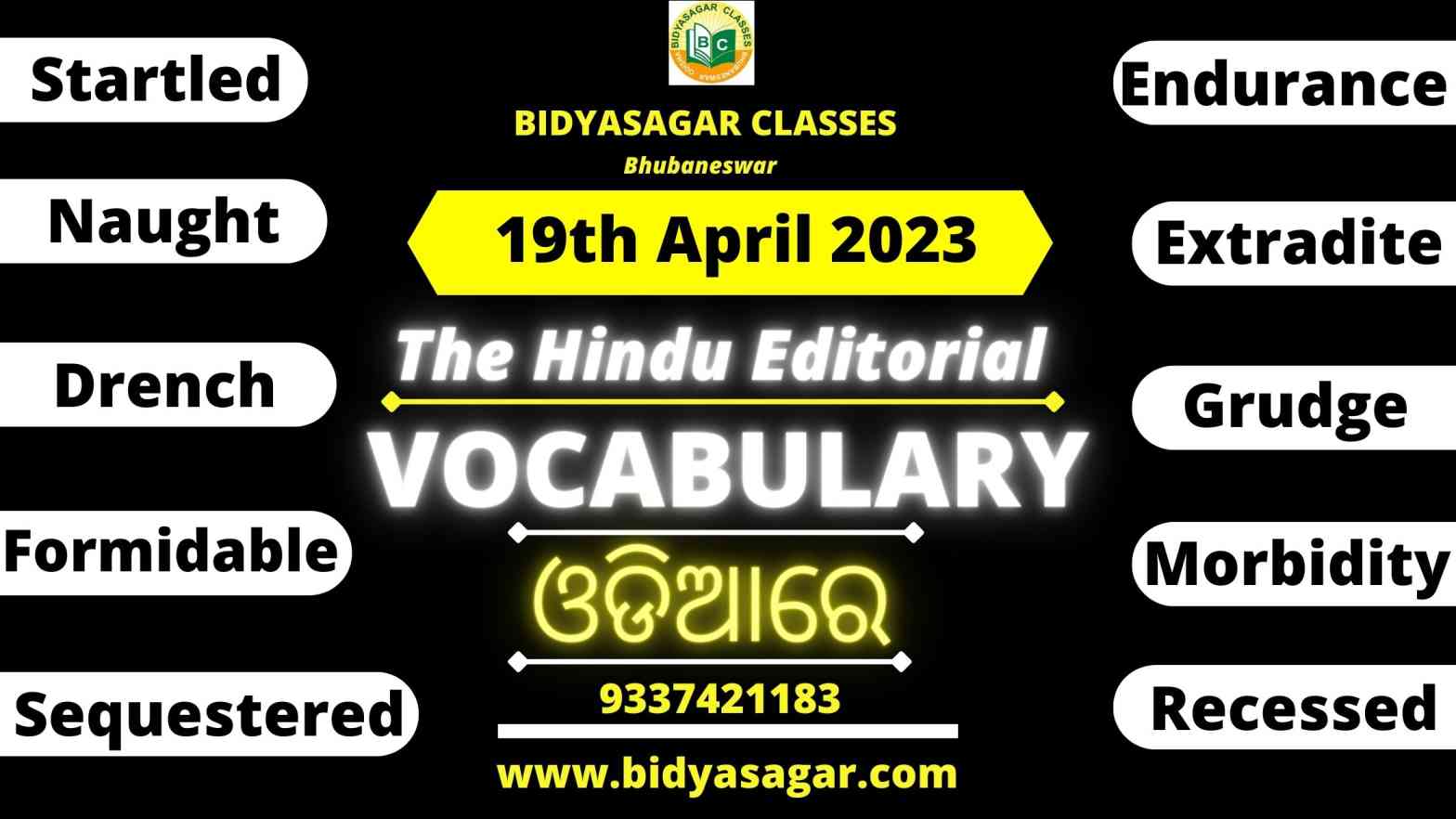 The Hindu Editorial Vocabulary of 19th April 2023