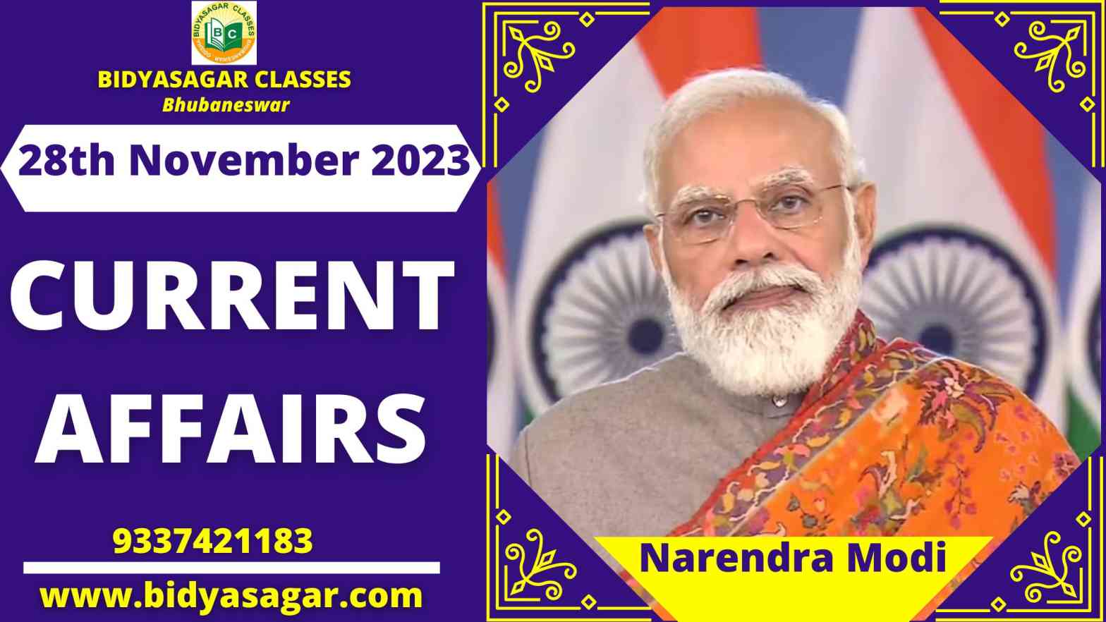 Today's Headlines : 28th November Current Affairs 2023