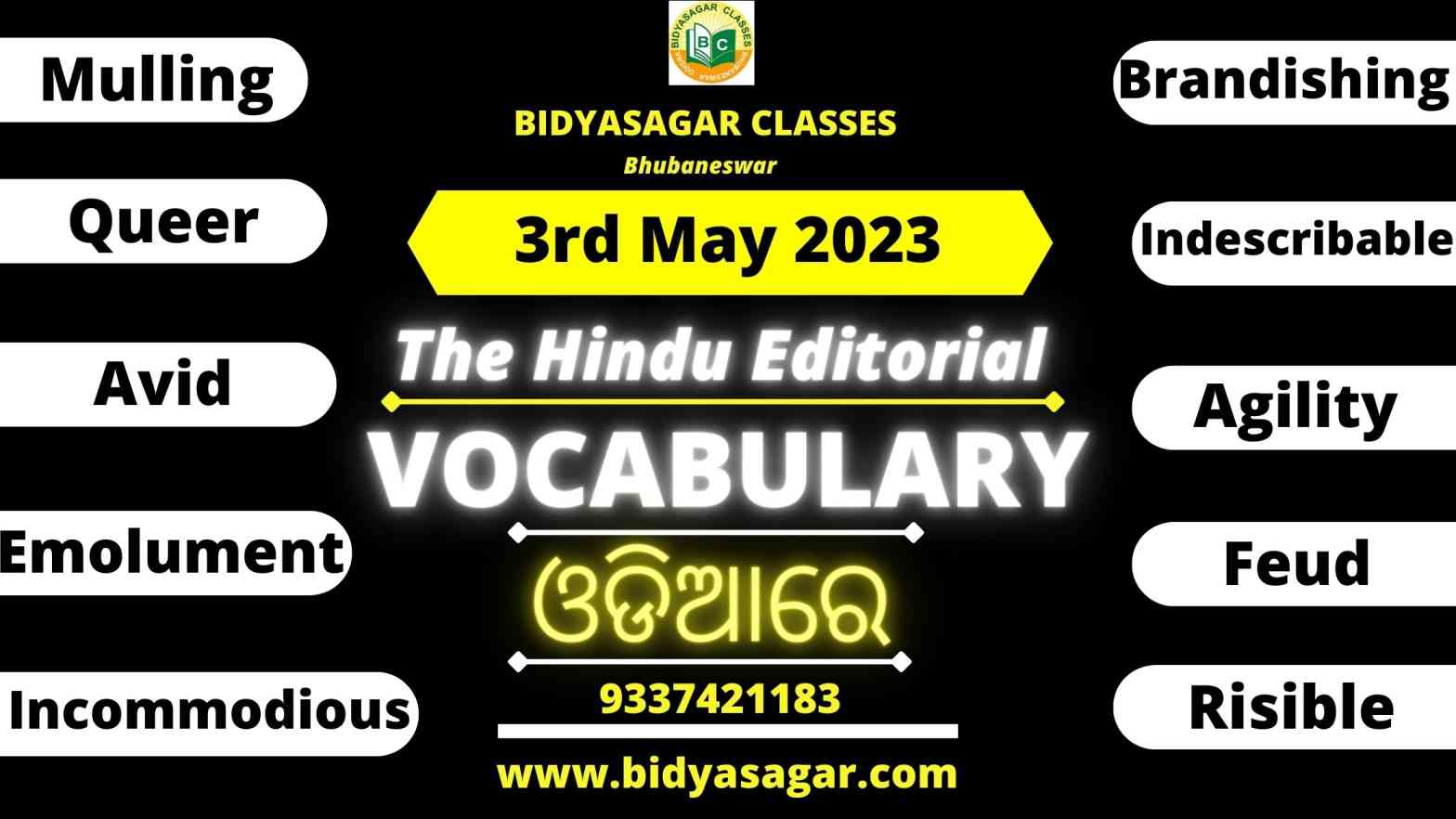 The Hindu Editorial Vocabulary of 3rd May 2023