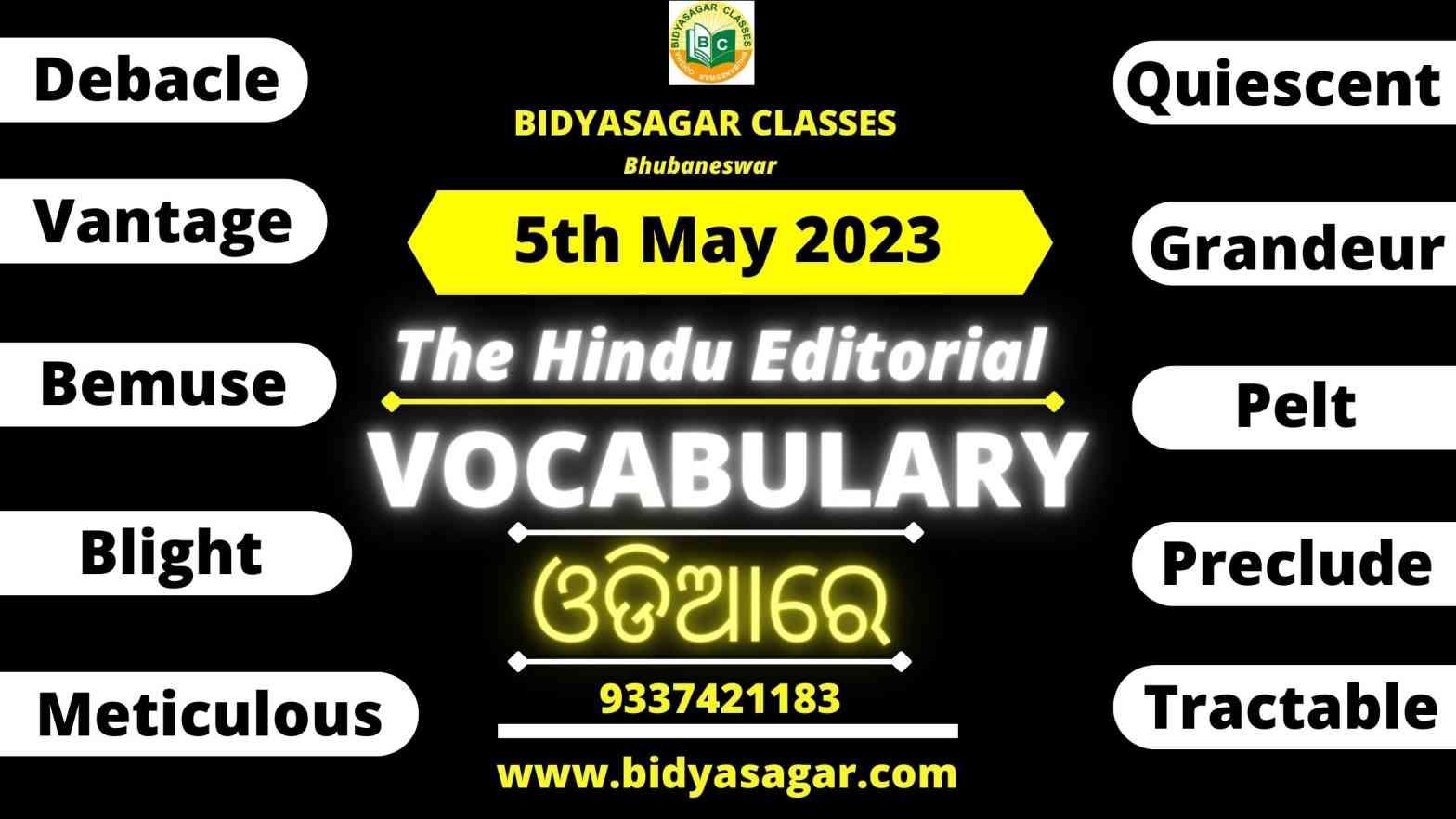 The Hindu Editorial Vocabulary of 5th May 2023