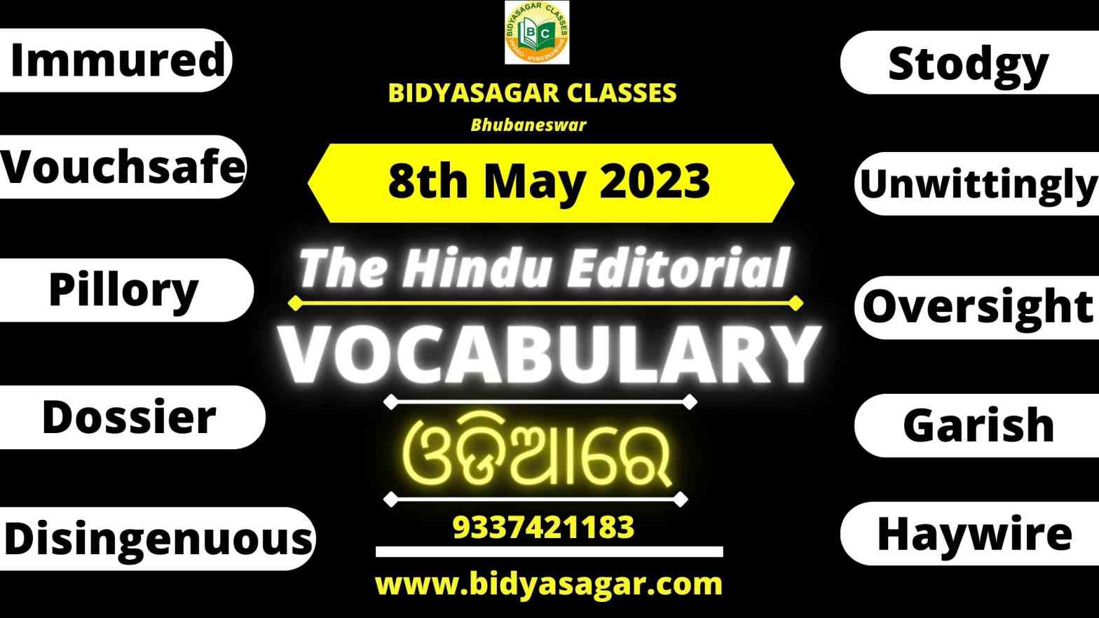 The Hindu Editorial Vocabulary of 8th May 2023