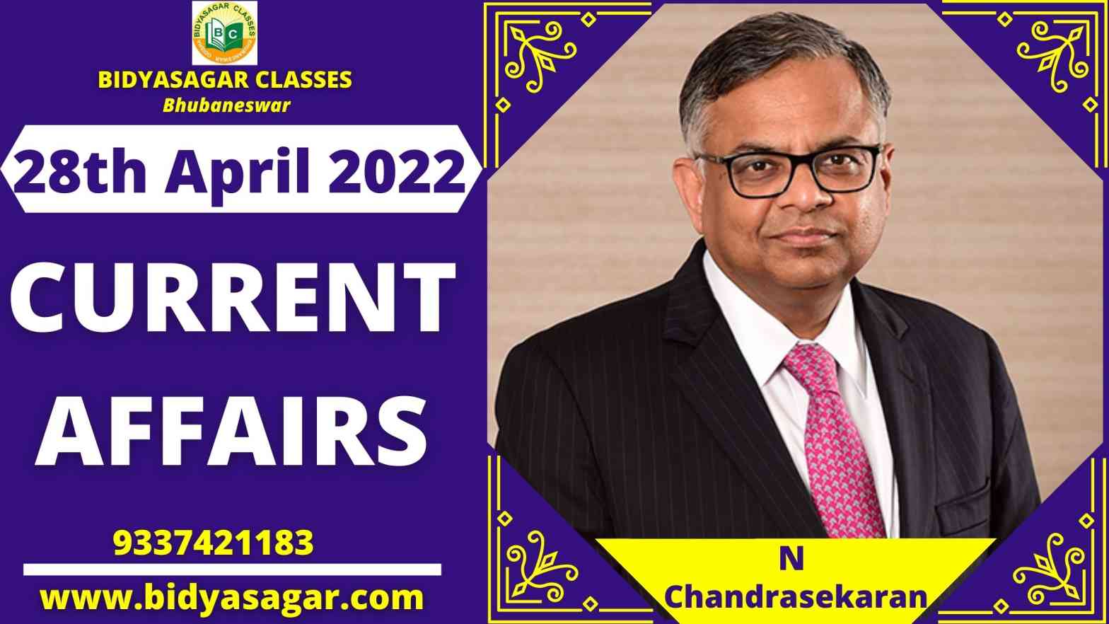 Today's Headlines : 28th April Current Affairs 2022