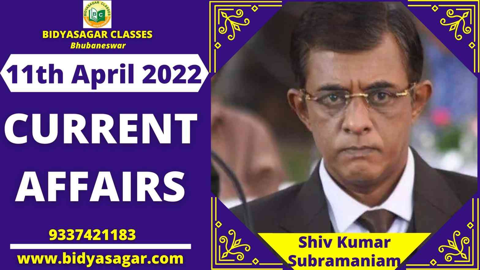 Today's Headlines : 11th April Current Affairs 2022