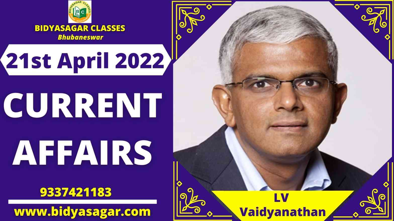 Today's Headlines : 21st April Current Affairs 2022