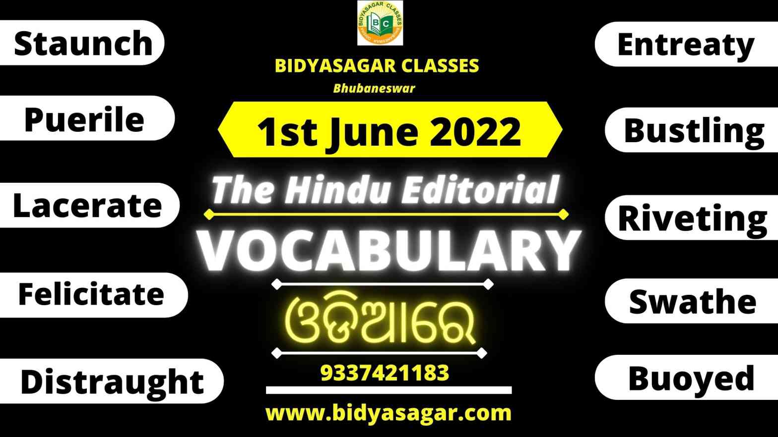 The Hindu Editorial Vocabulary of 1st June 2022