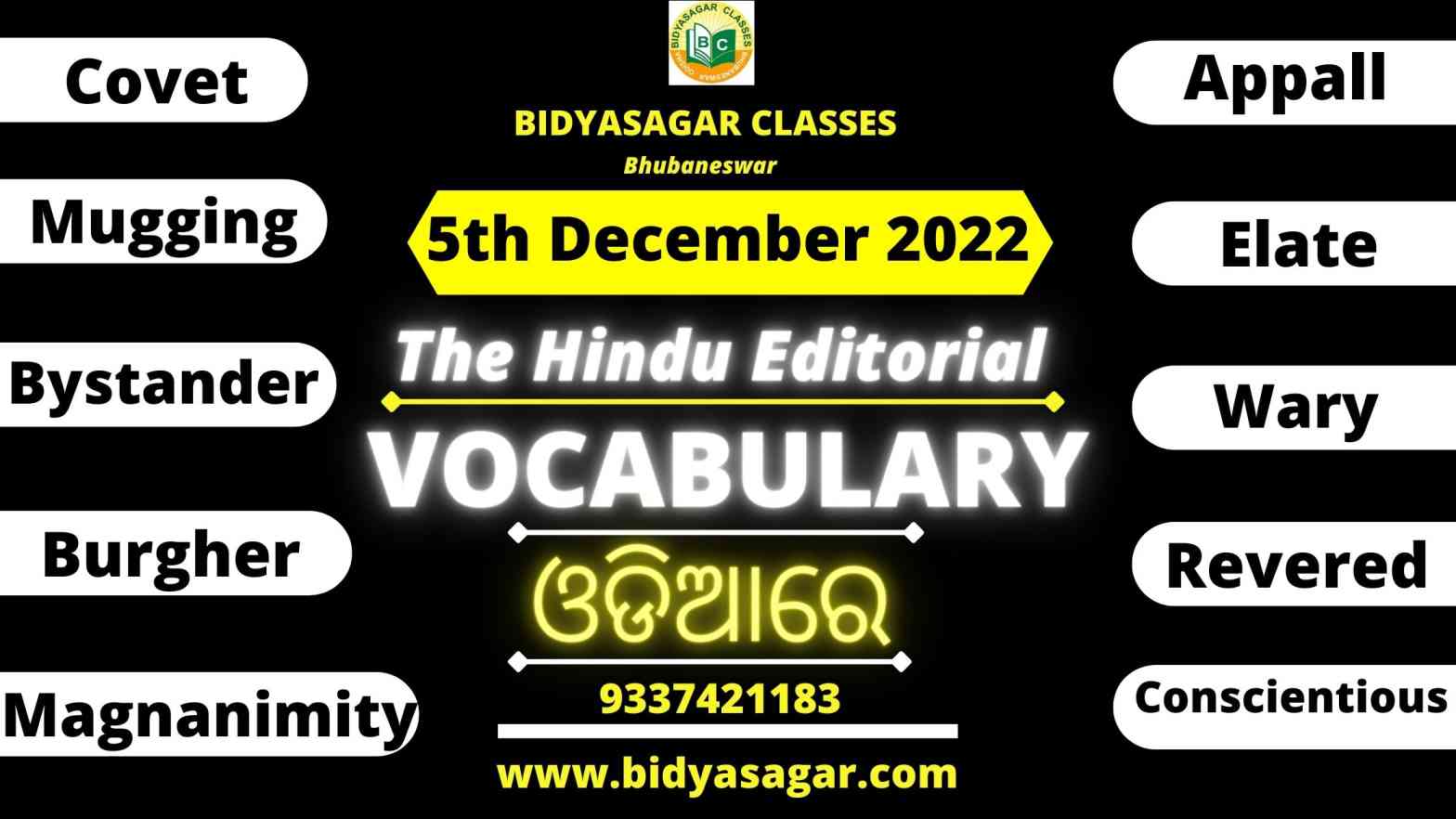 The Hindu Editorial Vocabulary of 5th december 2022