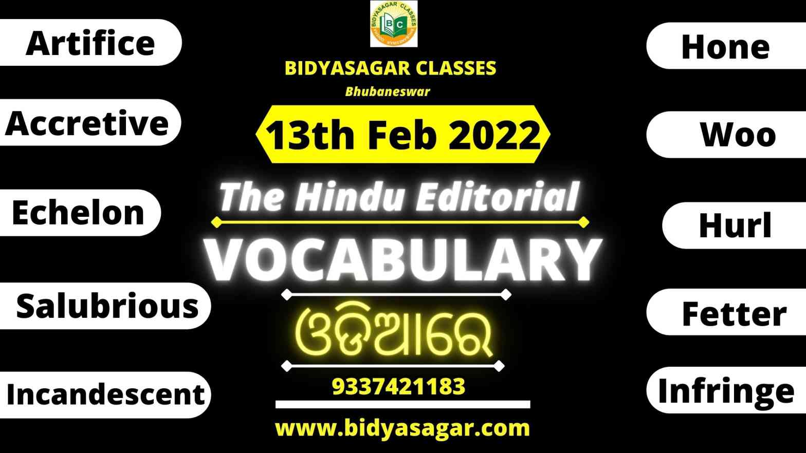 The Hindu Editorial Vocabulary of 13th february 2022