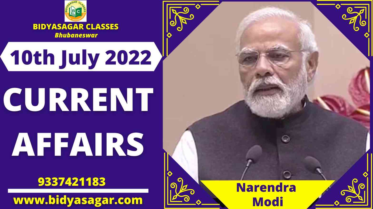 Today's Headlines : 10th July Current Affairs 2022