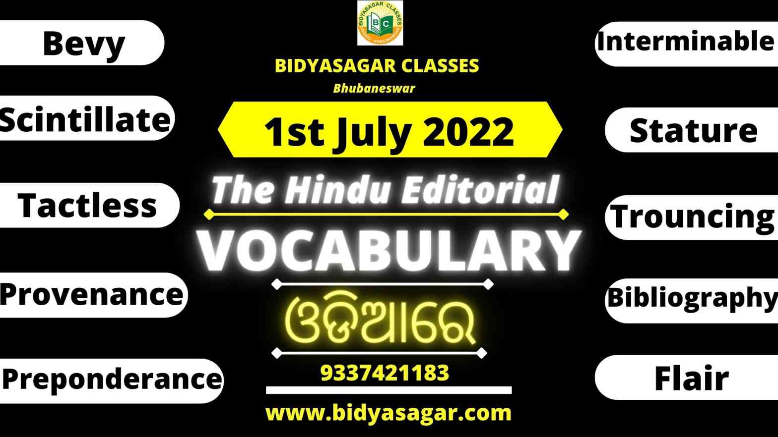 The Hindu Editorial Vocabulary of 1st July 2022