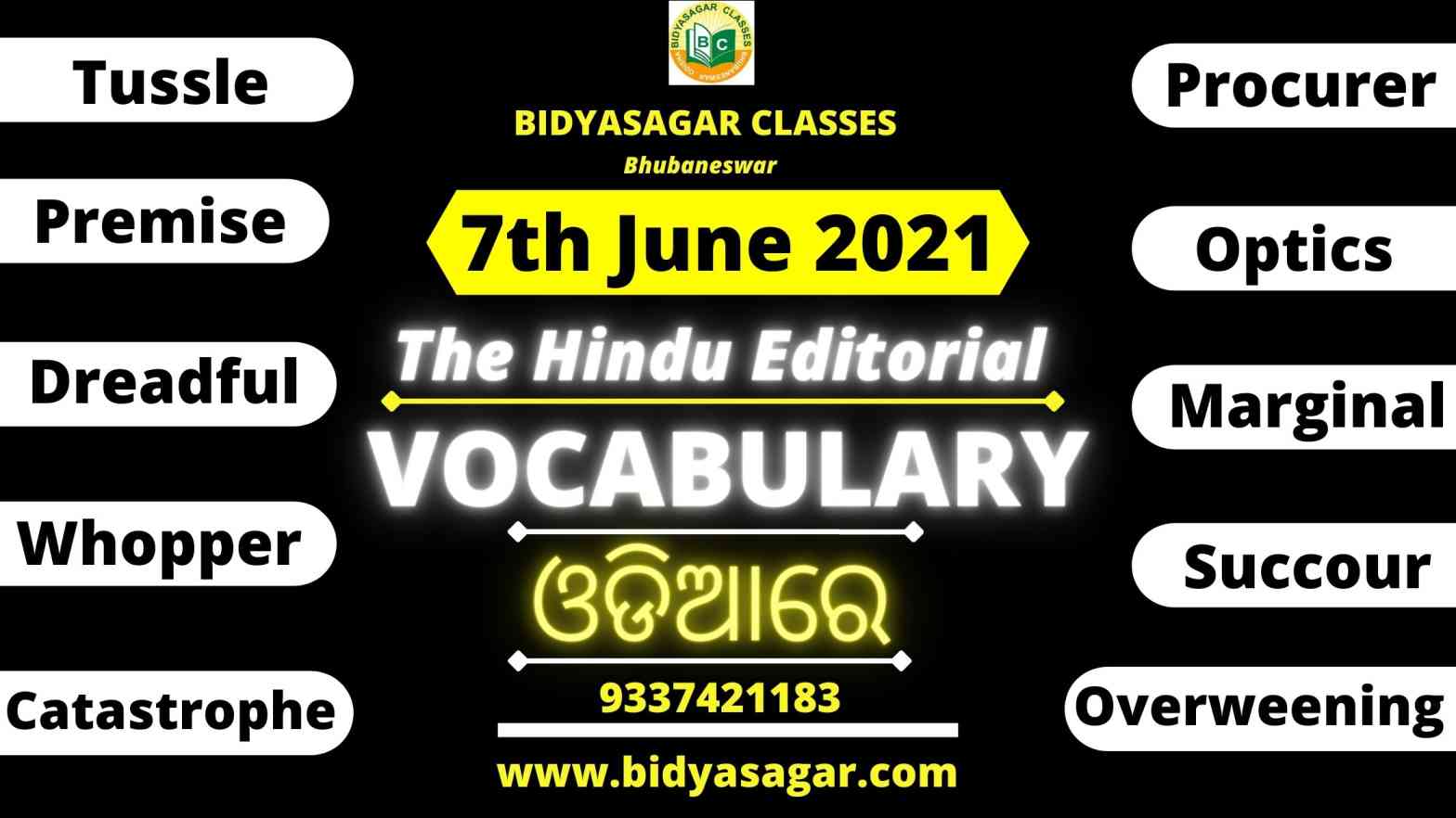 The Hindu Editorial Vocabulary of 7th June 2021