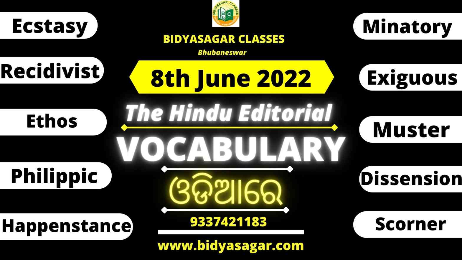 The Hindu Editorial Vocabulary of 8th June 2022