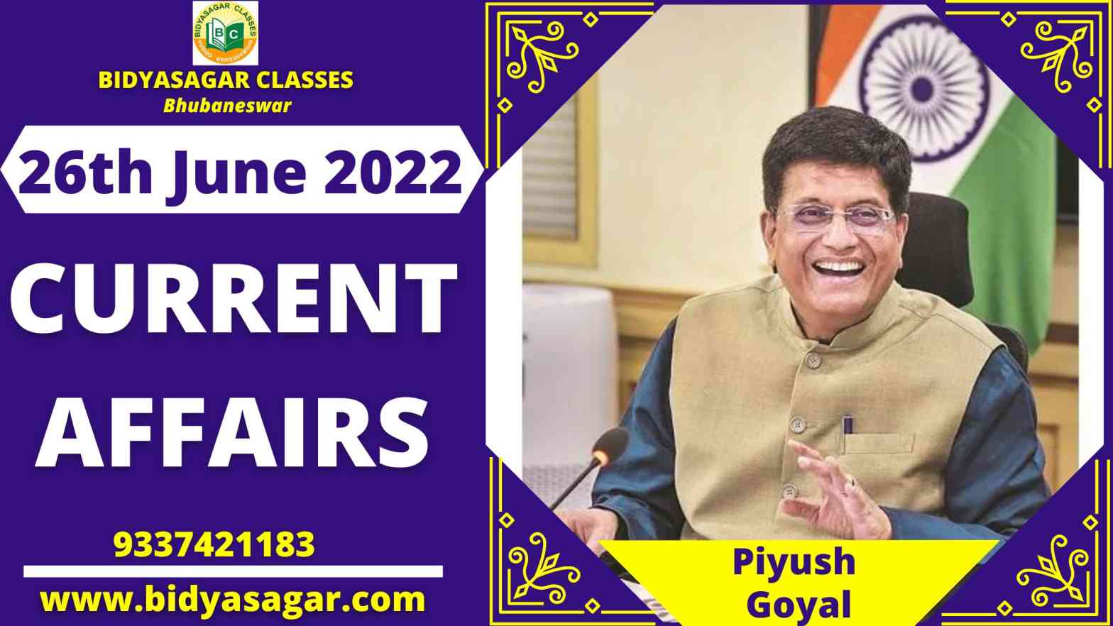 Today's Headlines : 26th June Current Affairs 2022