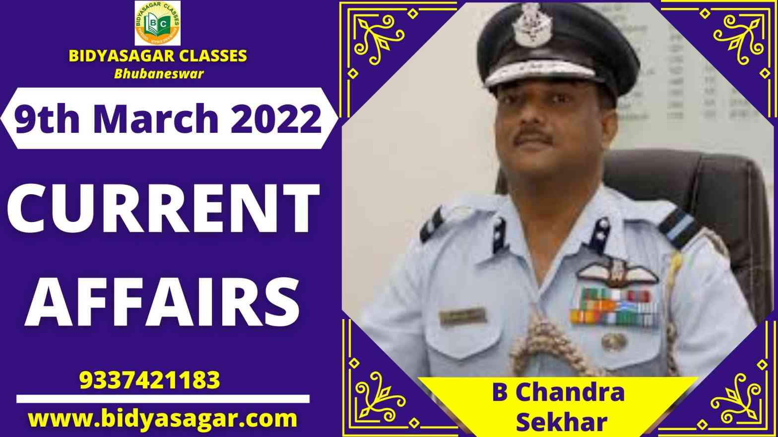 Today's Headlines : 9 March Current Affairs 2022