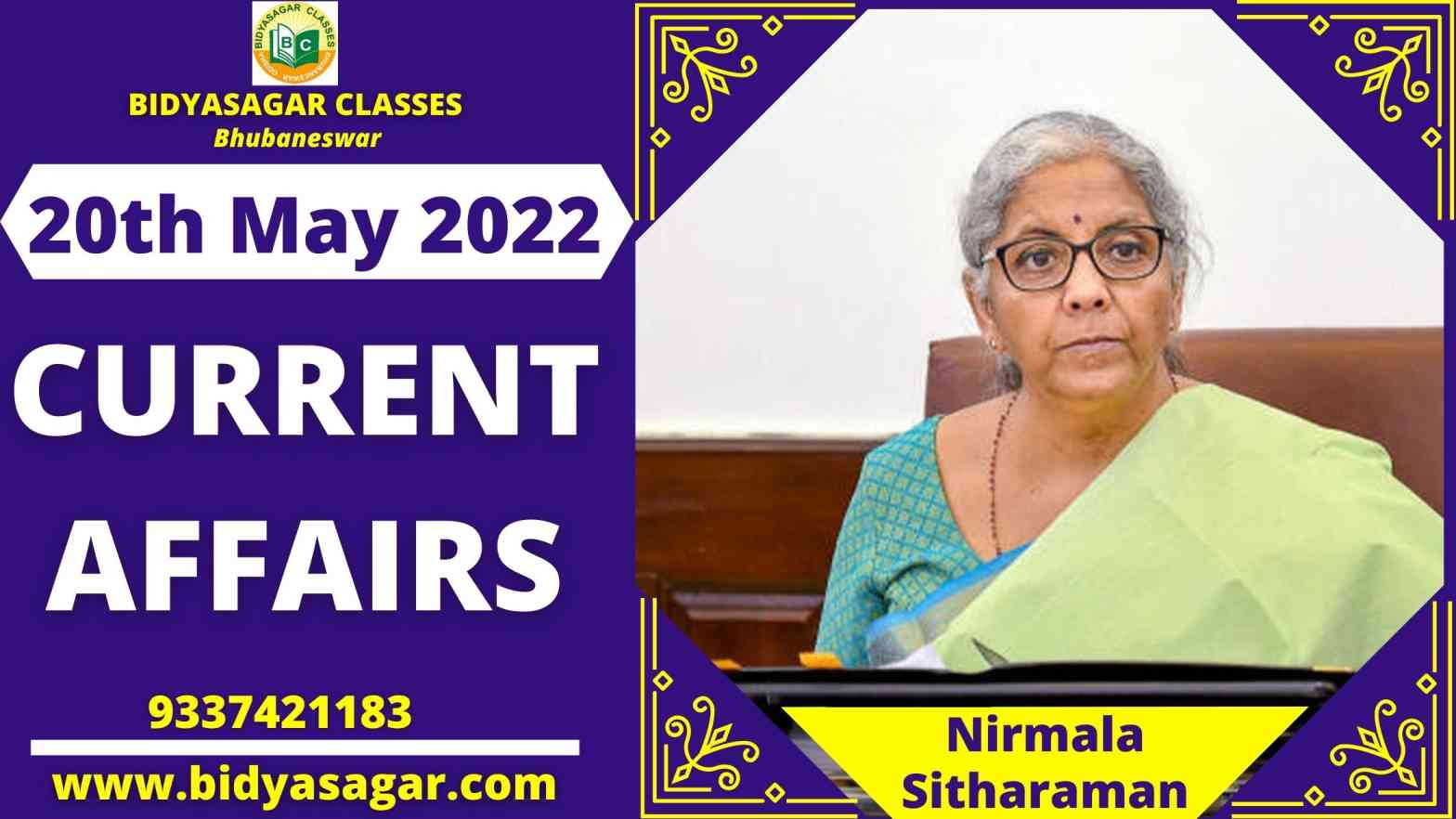 Today's Headlines : 20th May Current Affairs 2022