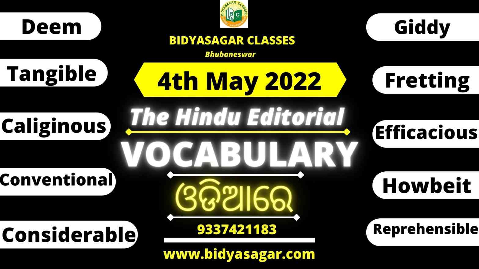 The Hindu Editorial Vocabulary of 4th May 2022