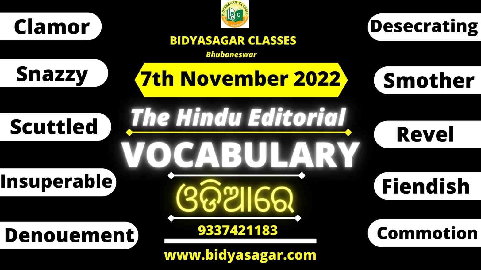 The Hindu Editorial Vocabulary of 7th November 2022