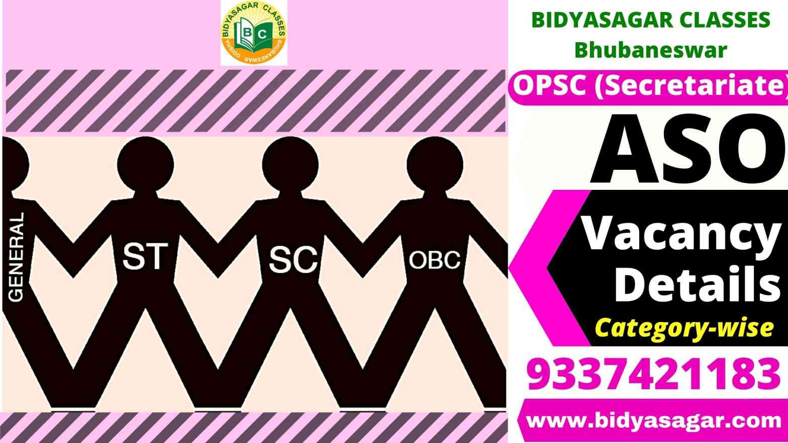 OPSC ASO Recruitment Exam 2022 Vacancy Details