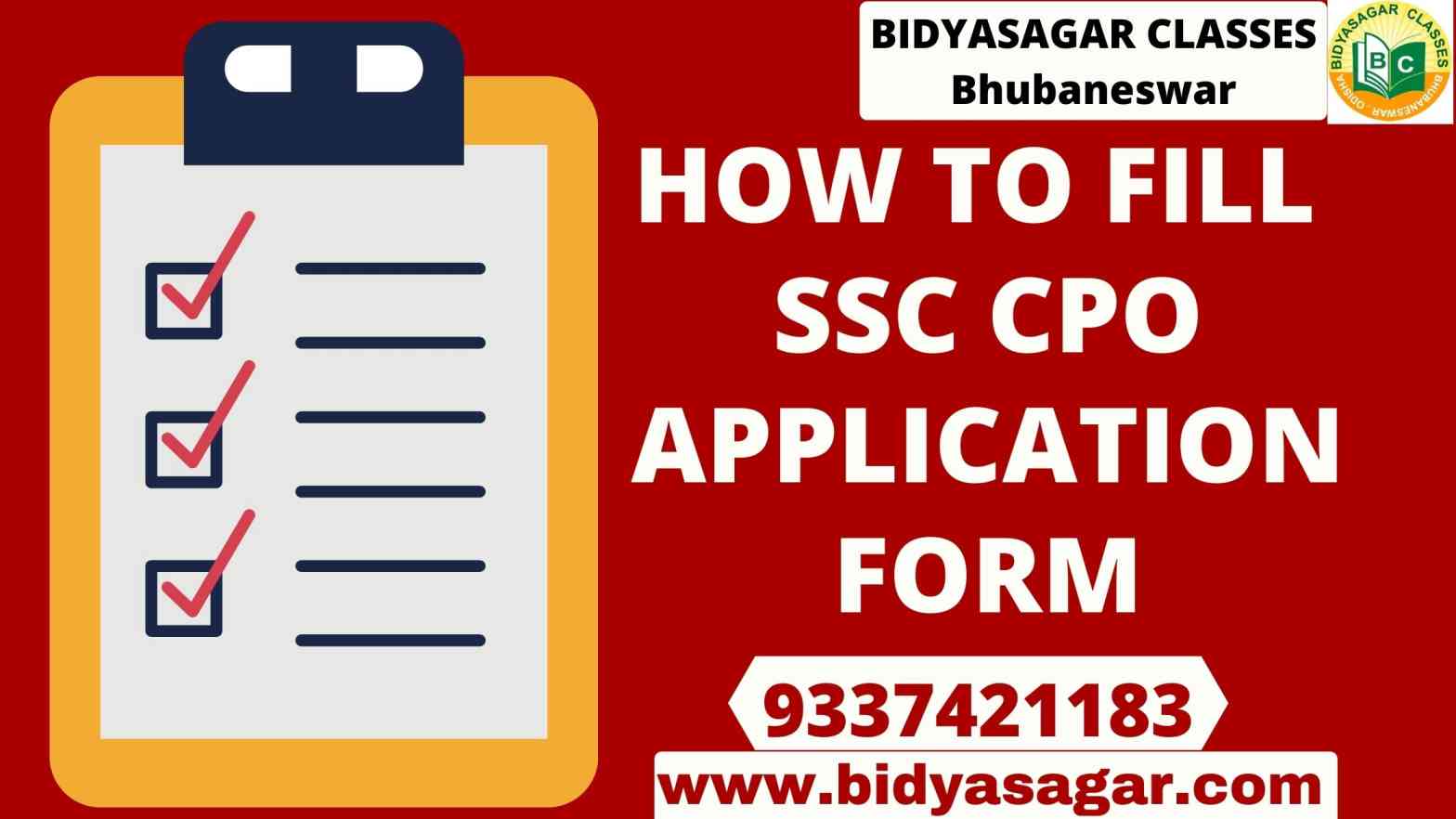 How to Fill SSC CPO Application Form 2020-21?