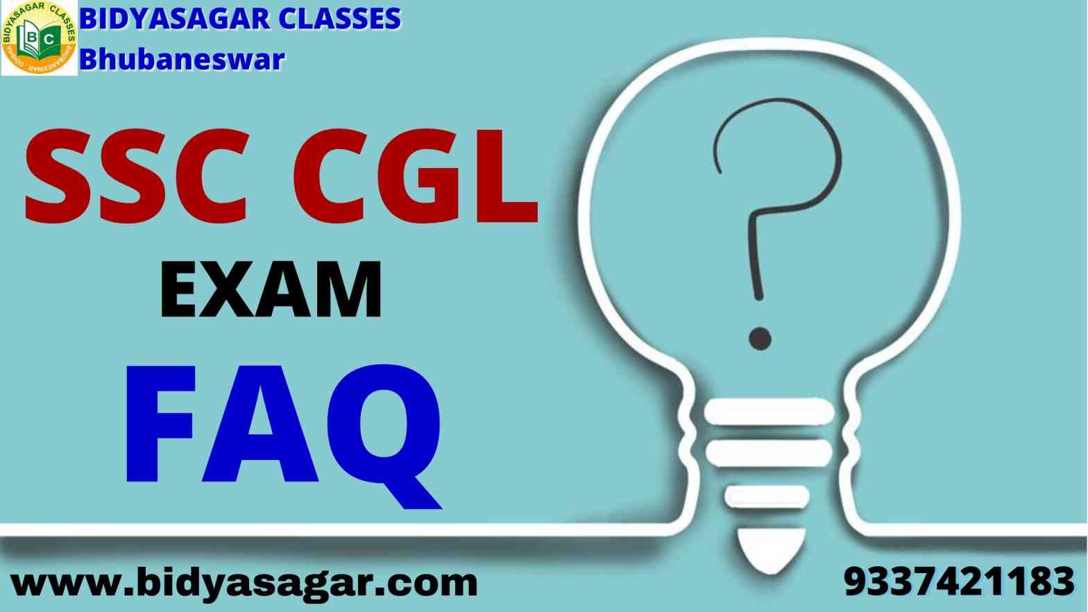 SSC CGL Exam FAQ